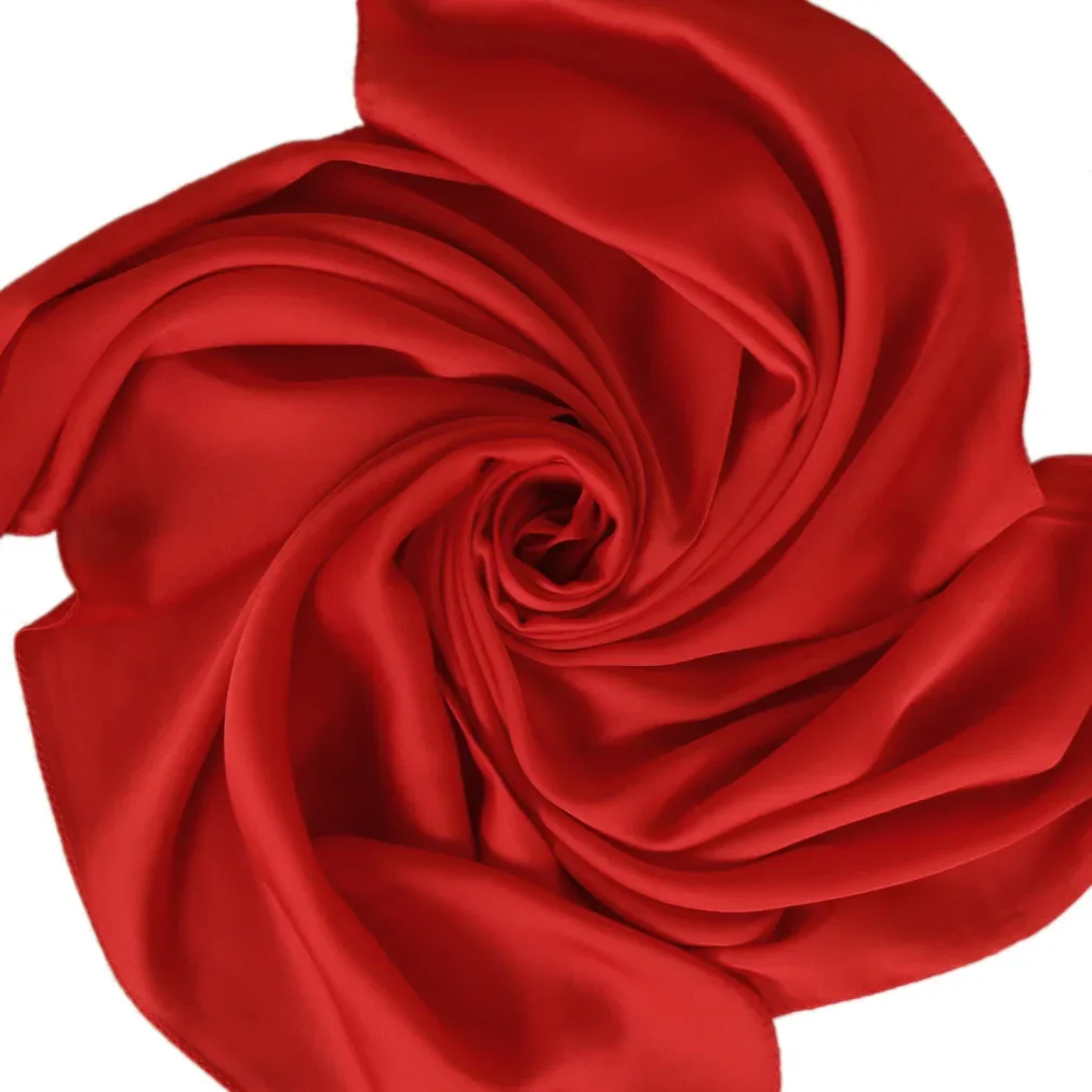 Satin Scarf Women 70cm Solid C - Women Accessories In Wholesale 评论和价格