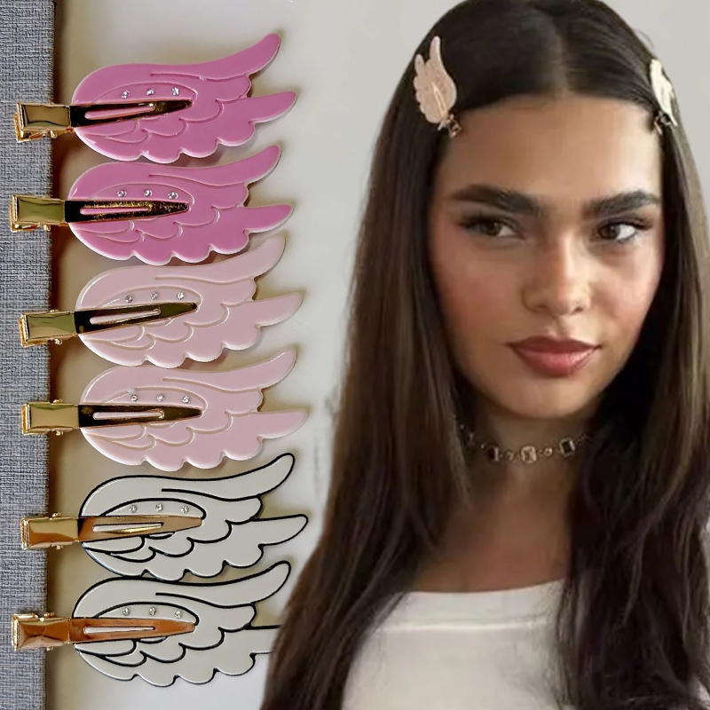 1/2pcs Cute Wings Hairpin Fun  - Women'S Vanity Accessories 评论和价格