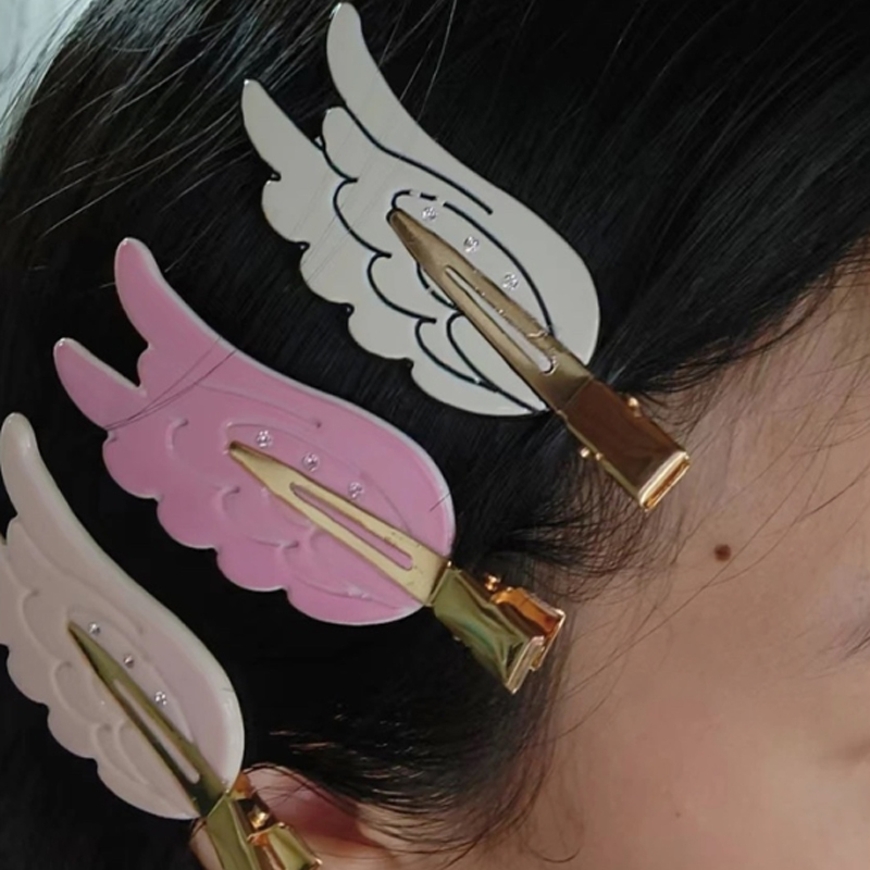 1/2pcs Cute Wings Hairpin Fun  - Women'S Vanity Accessories 评论和价格