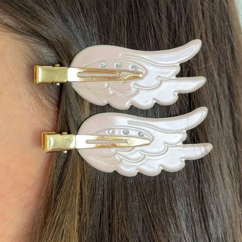 1/2pcs Cute Wings Hairpin Fun  - Women'S Vanity Accessories 评论和价格