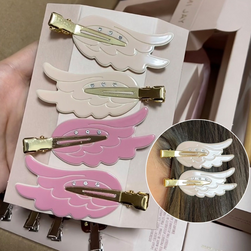 1/2pcs Cute Wings Hairpin Fun  - Women'S Vanity Accessories 评论和价格
