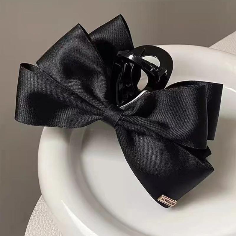 1PC French Style Black Bow Cla - Women Accessories Business 评论和价格