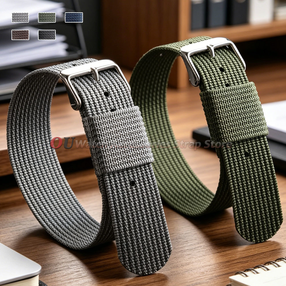 Nylon Strap 18mm 20mm 22mm for - Women'S Accessories To Wear With Watch 评论和价格