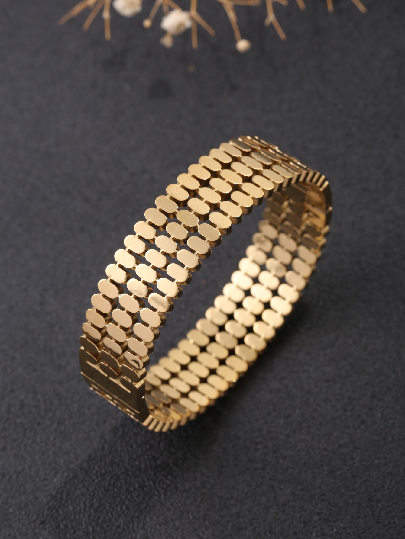 1 Piece Stainless Steel 18K Go - Women'S Accessories To Wear With Watch 评论和价格