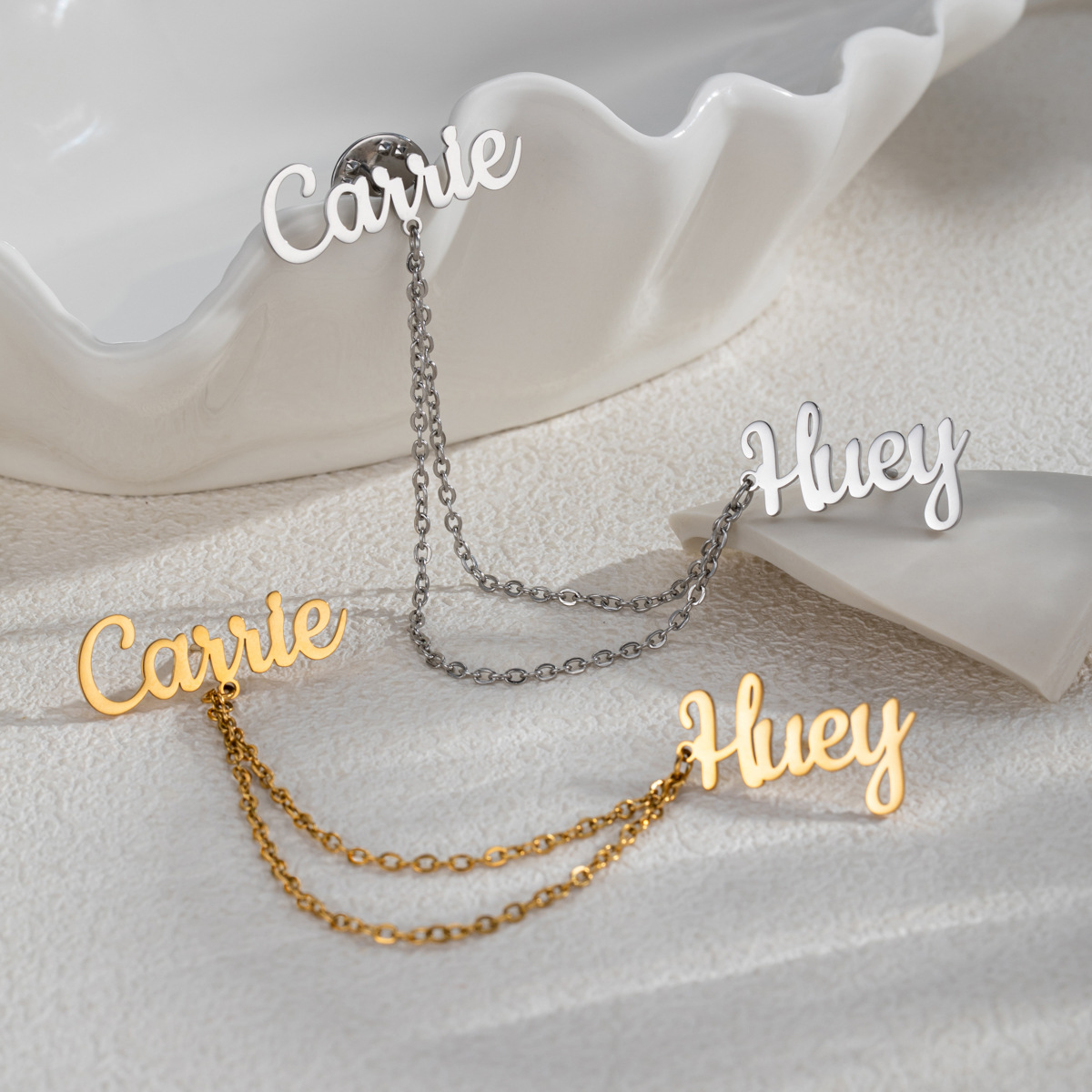 Fashion 2 Names DIY Customized - Women Accessories Business 评论和价格