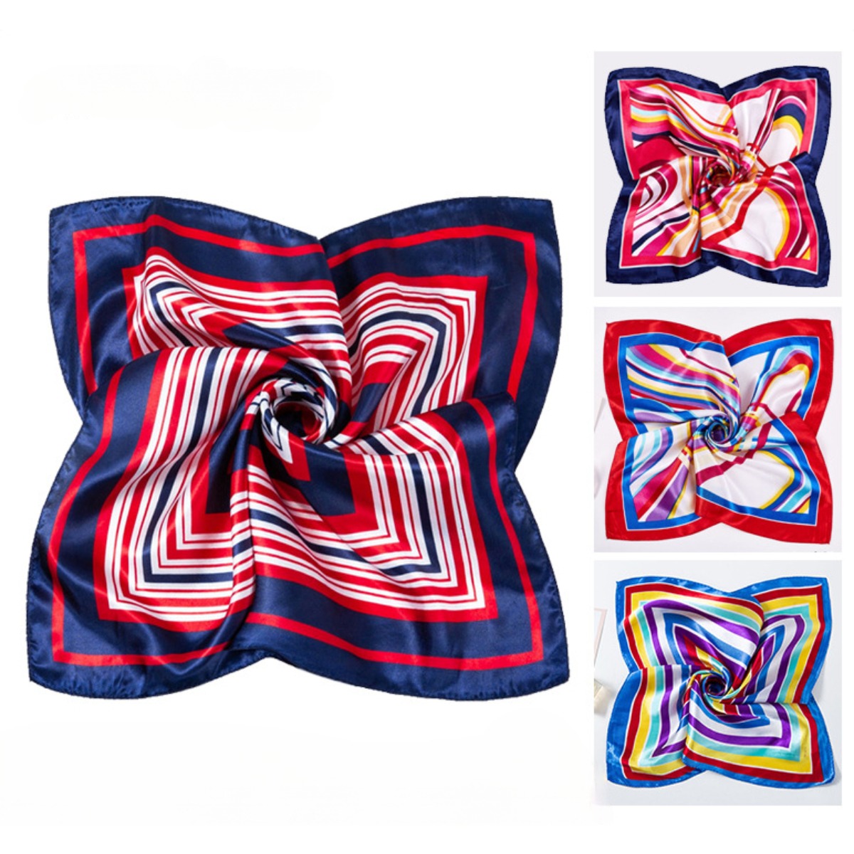 50*50cm Square Silk Scarves Sc - Women Accessories Business 评论和价格