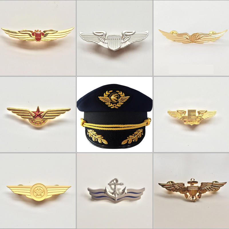 Captain Uniform Metal Cap Badg - Women Accessories Business 评论和价格