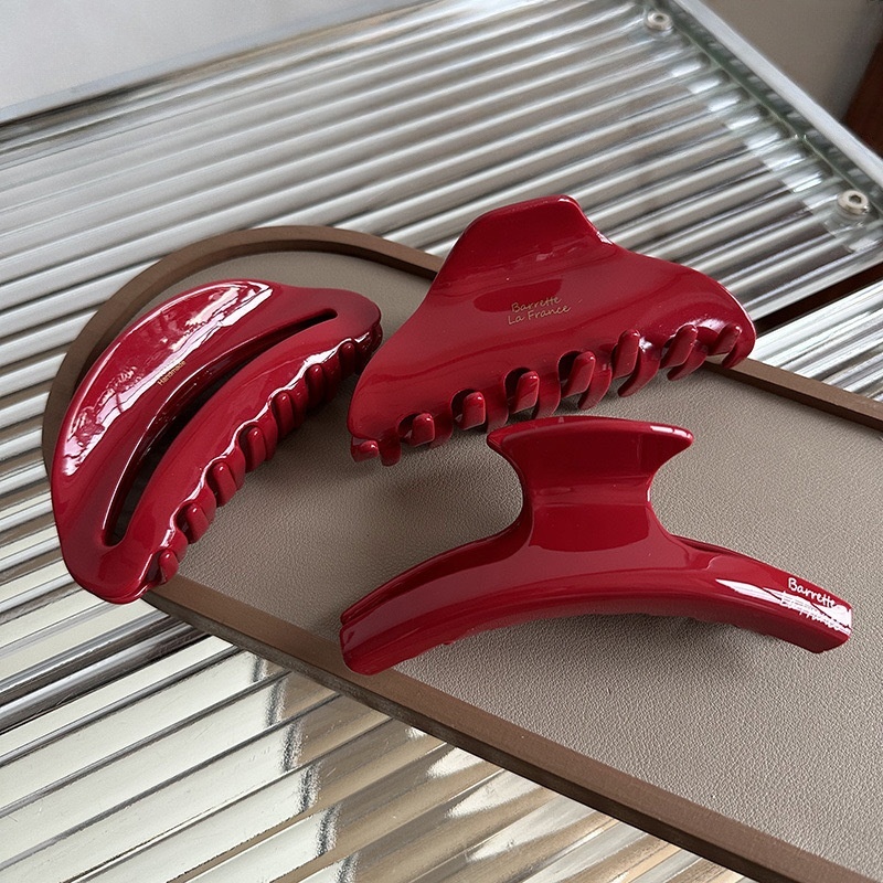 New Christmas Red Hair Claw Cr - Women Accessories Business 评论和价格