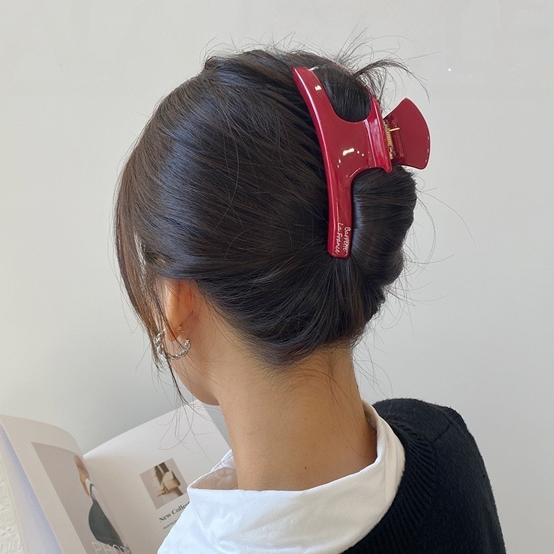 New Christmas Red Hair Claw Cr - Women Accessories Business 评论和价格