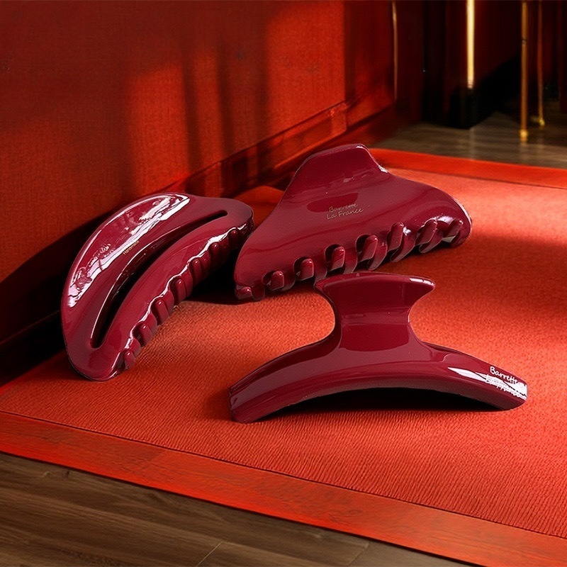 New Christmas Red Hair Claw Cr - Women Accessories Business 评论和价格