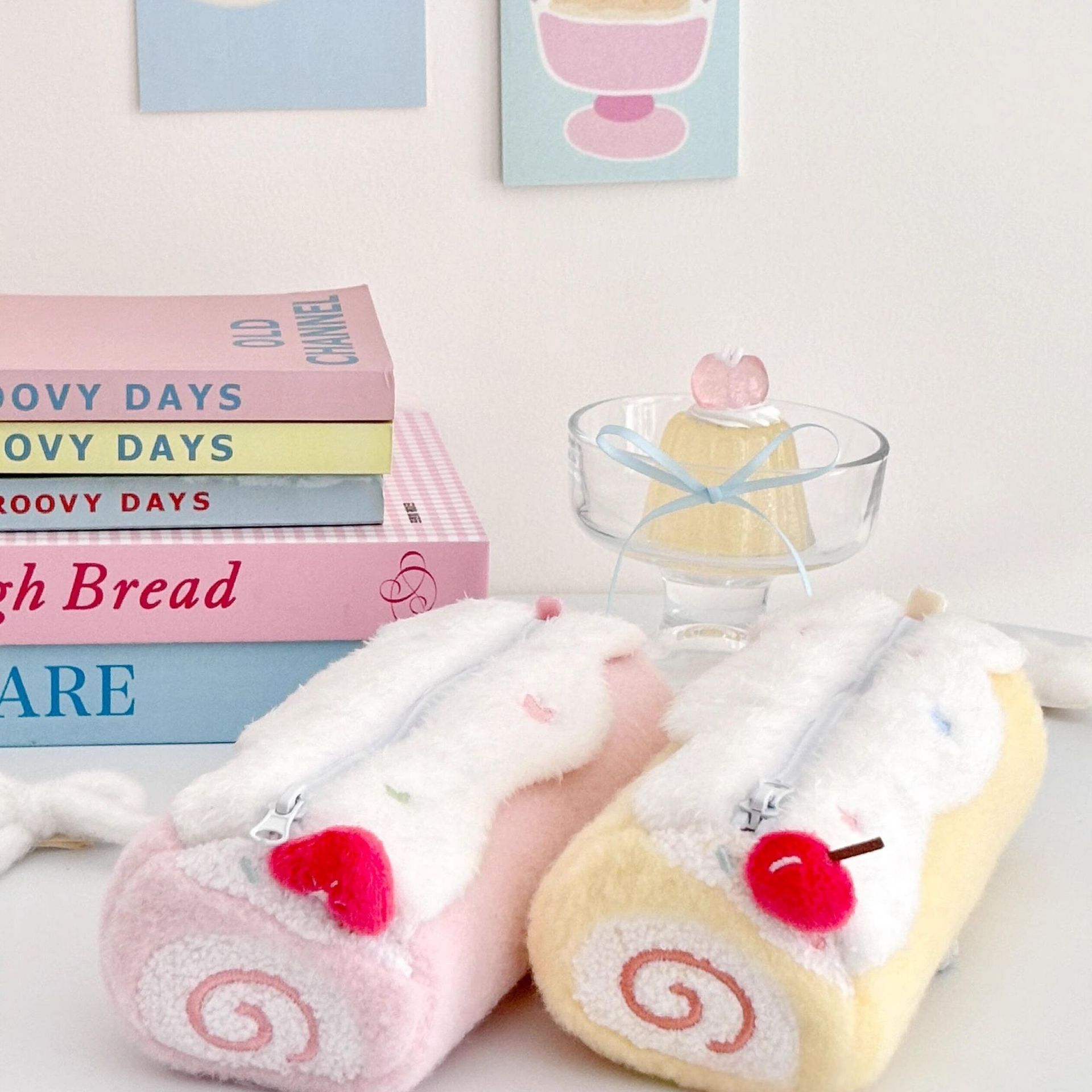 Cute Kawaii Swiss Roll Cake Pl - Women'S Vanity Accessories 评论和价格