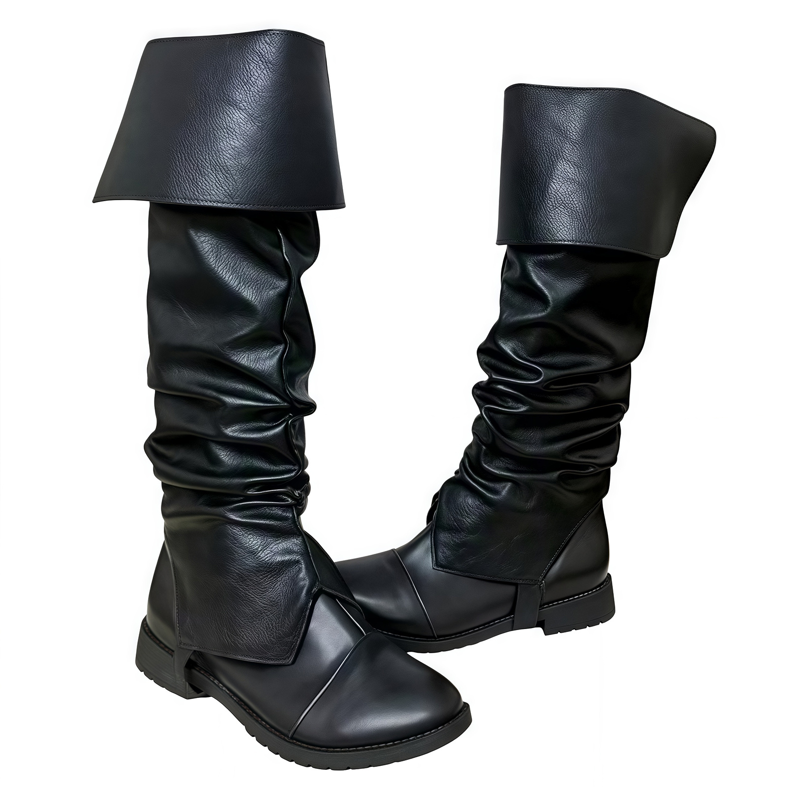 Medieval Pirate Boot Covers Ad - Women'S Viking Accessories 评论和价格
