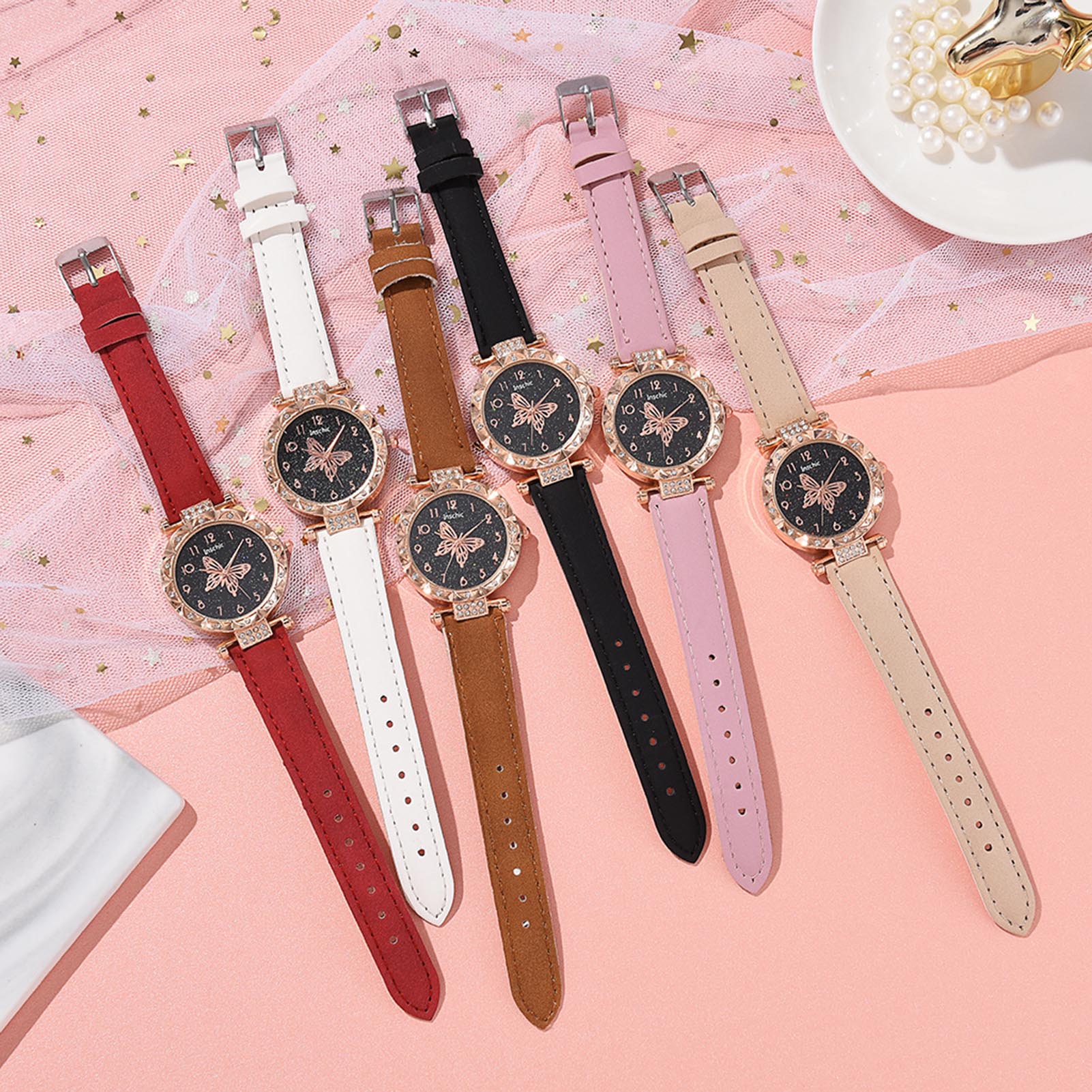 Daily Wear Wristwatch Butterfl - Women'S Accessories To Wear With Watch 评论和价格