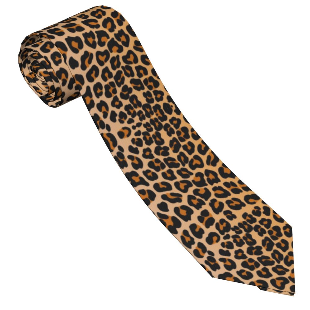 Leopard Men Women Necktie Slim - Women Accessories Business 评论和价格