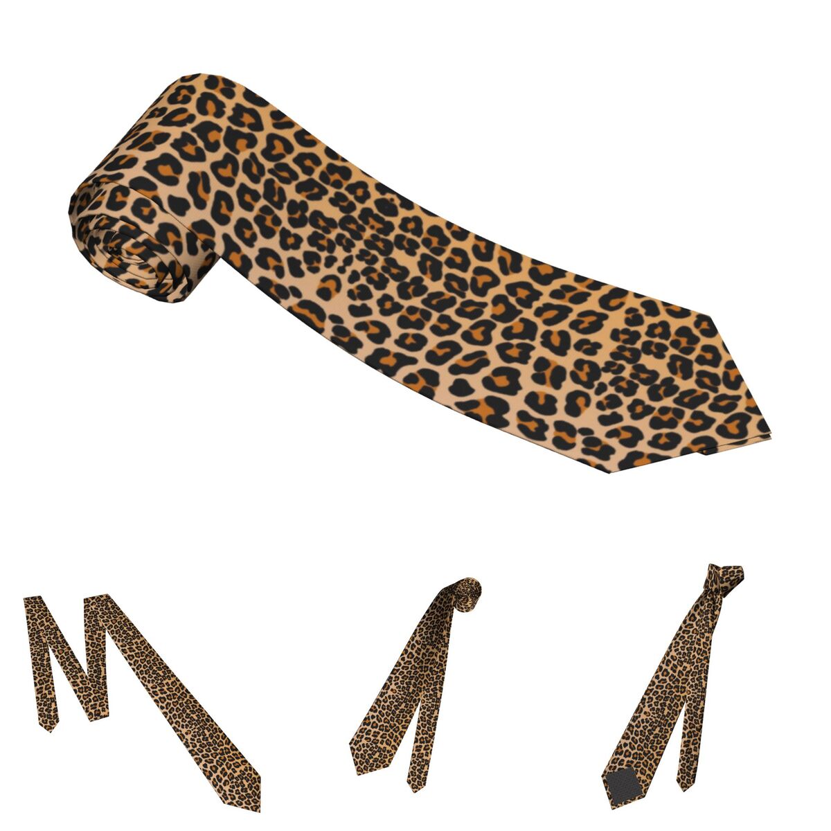Leopard Men Women Necktie Slim - Women Accessories Business 评论和价格