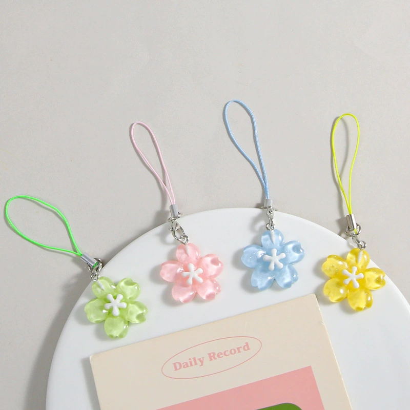 Colorful Resin Flower Phone Ch - Women'S Korean Accessories 评论和价格