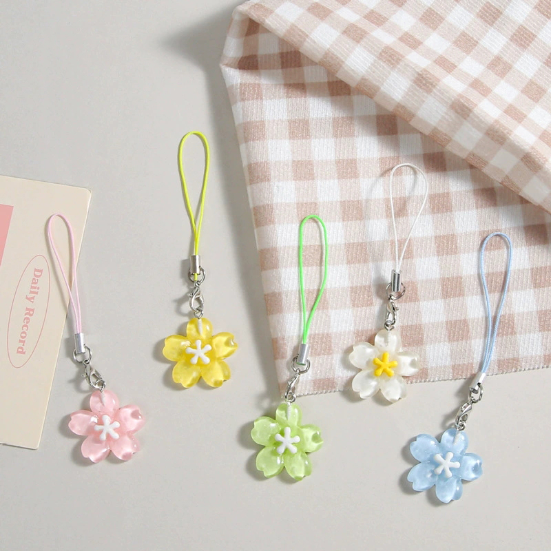 Colorful Resin Flower Phone Ch - Women'S Korean Accessories 评论和价格
