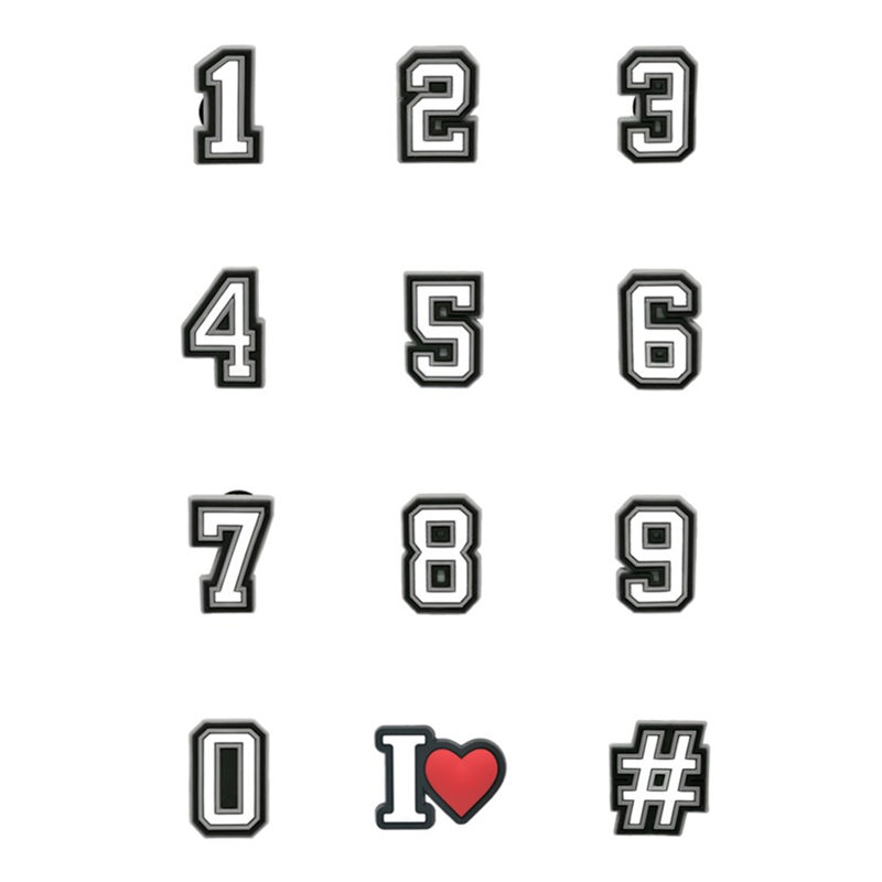 1pcs PVC Number Shoe Charms fo - Women'S Accessories Crocs 评论和价格